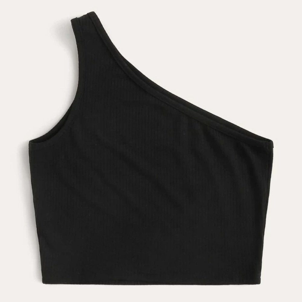 SHEIN One Shoulder Crop Top